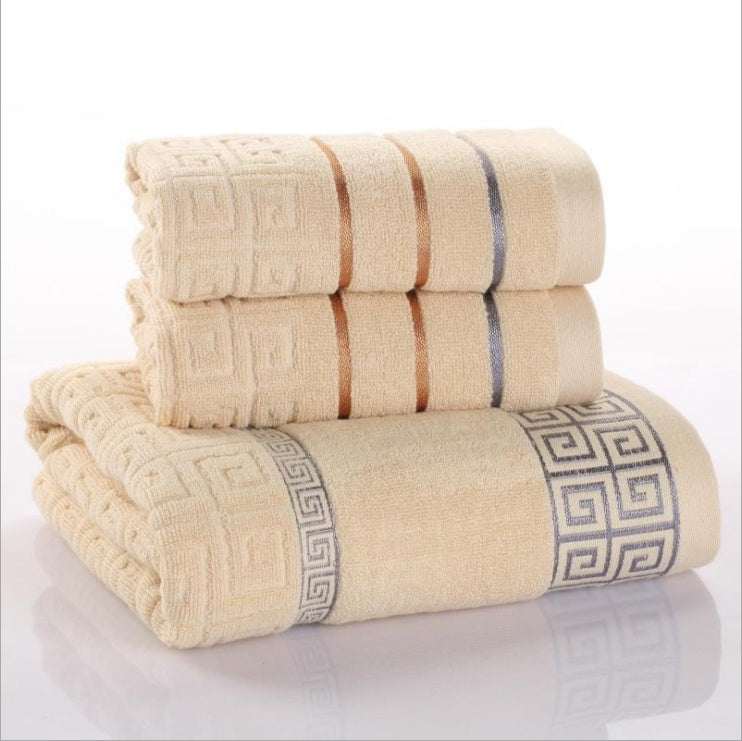 3-Piece Cotton Towel Set | Soft, Absorbent