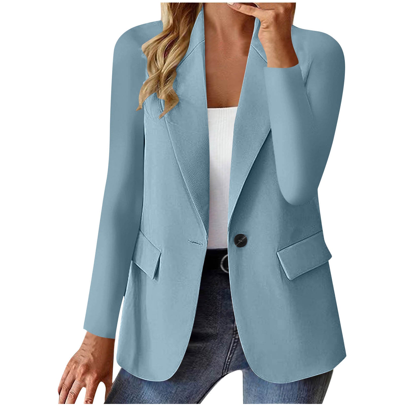 Damen Cardigan Blazer Elegant Langarm | Business Jacke Modern