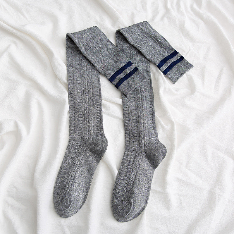 Damen Overknee Socken – Lange Kniestrümpfe High Tube Style