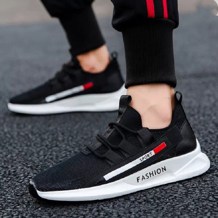 Men's Flyknit Sneakers | Lightweight Breathable Sports Shoes