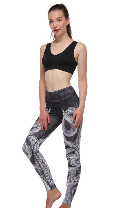 Octopants Damen Leggings | High Waist Fitness Stretchhose