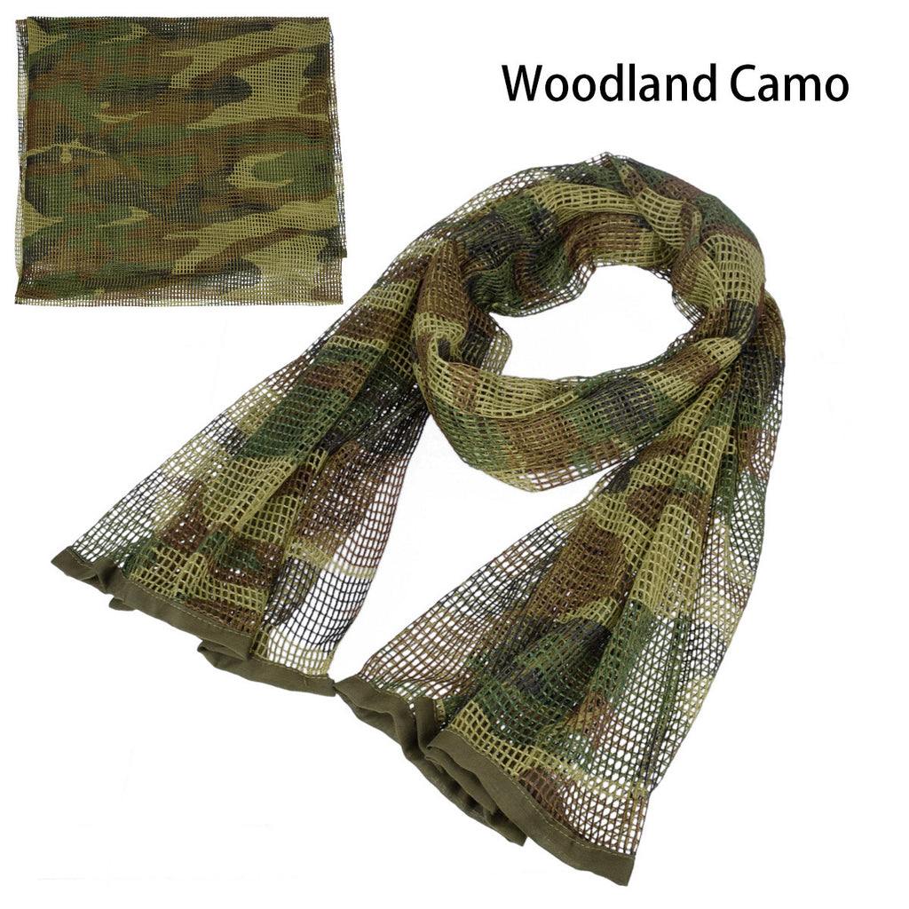 Unisex Outdoor Scarf Camouflage breathable lightweight versatile