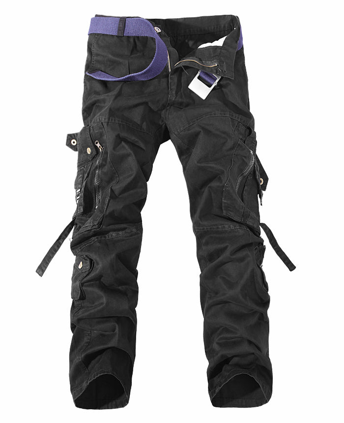Men's Washed Cargo Pants | Multi Pocket | Vintage Streetwear