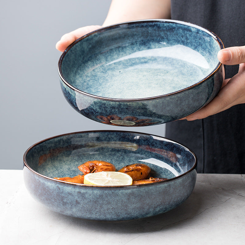 Nordic Creative Dishes Bowl Noodles Bowl Household Personalized Deep Plate