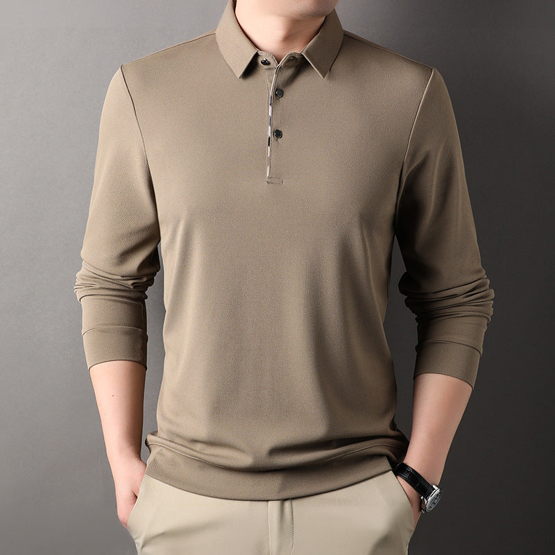 Men's Long-Sleeved Polo Shirt – Stylish Casual Shirt Spring Autumn