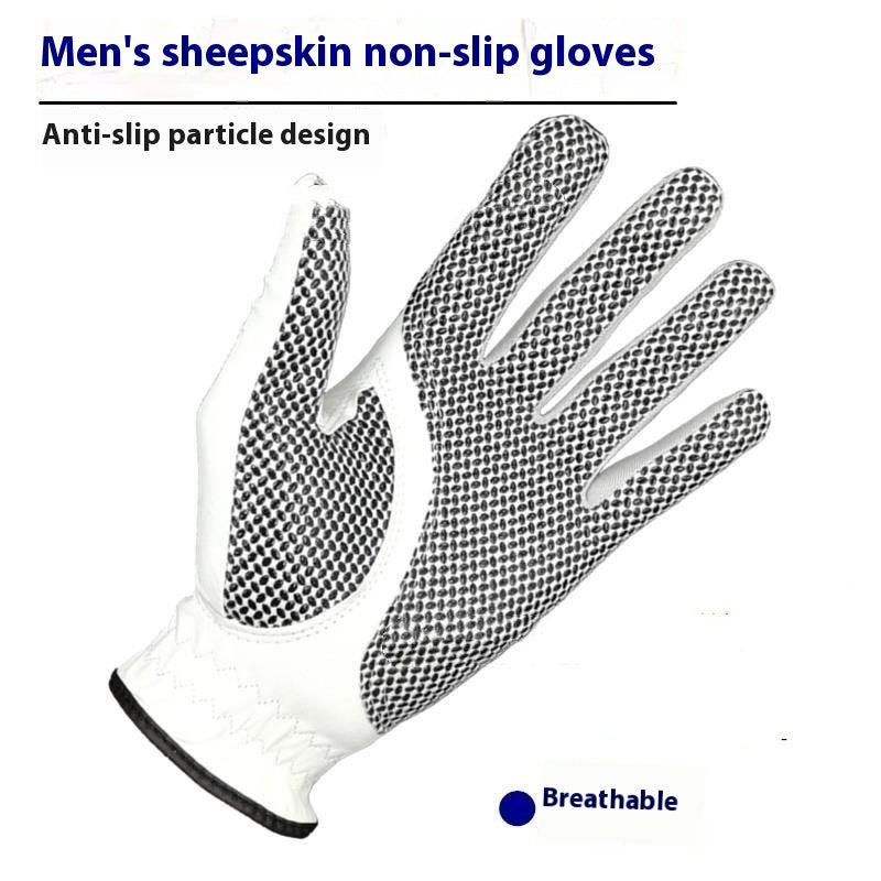 Golf Glove Leather Sheepskin Precise Grip Men's High-Quality