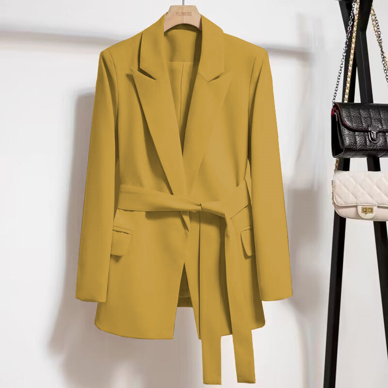 Elegant Women's Blazer with Lacing – Figure-Flattering & Stylish