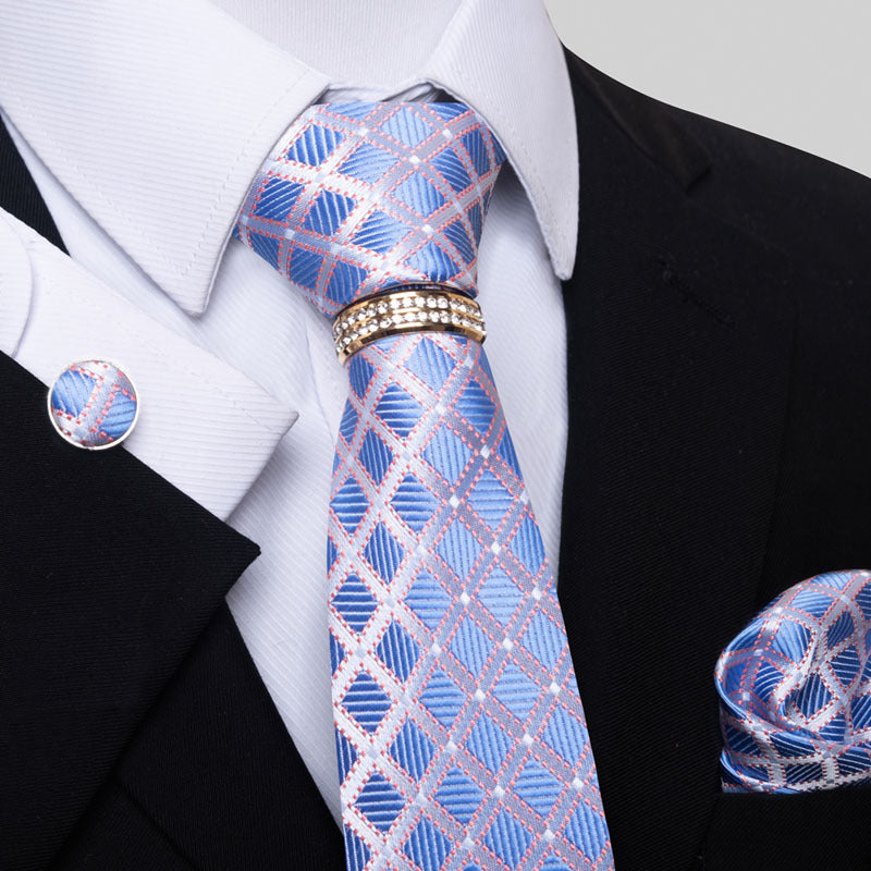 Men's Tie colorful striped floral modern elegant statement