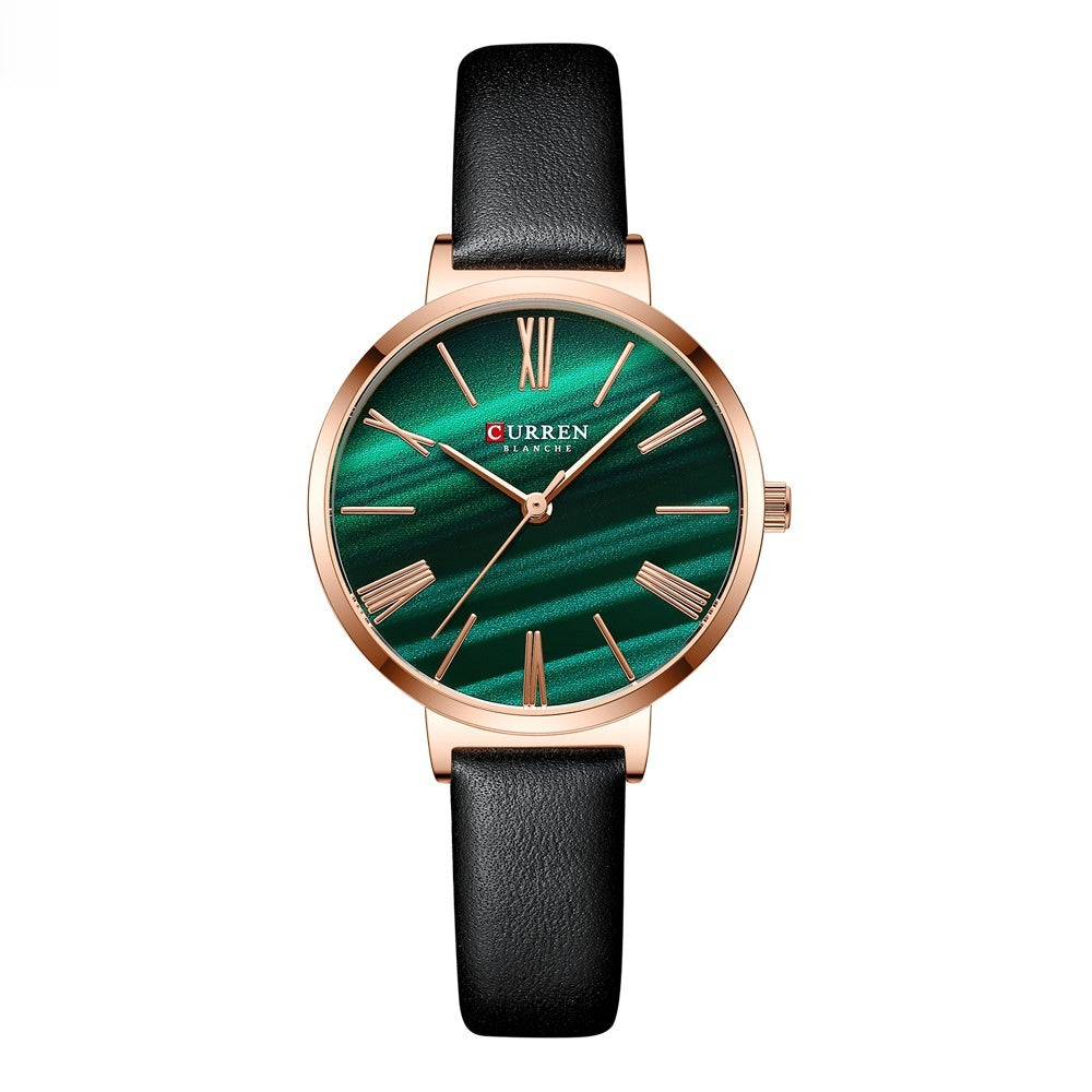 Ladies' watch with small dial – Elegant leather strap