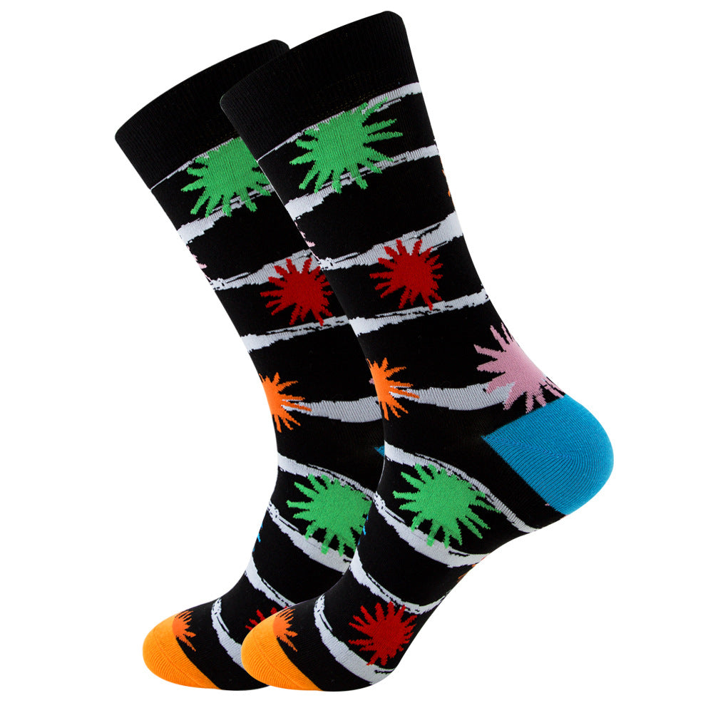Women's Fashion Socks Geometric | Fruit Street Style Socks