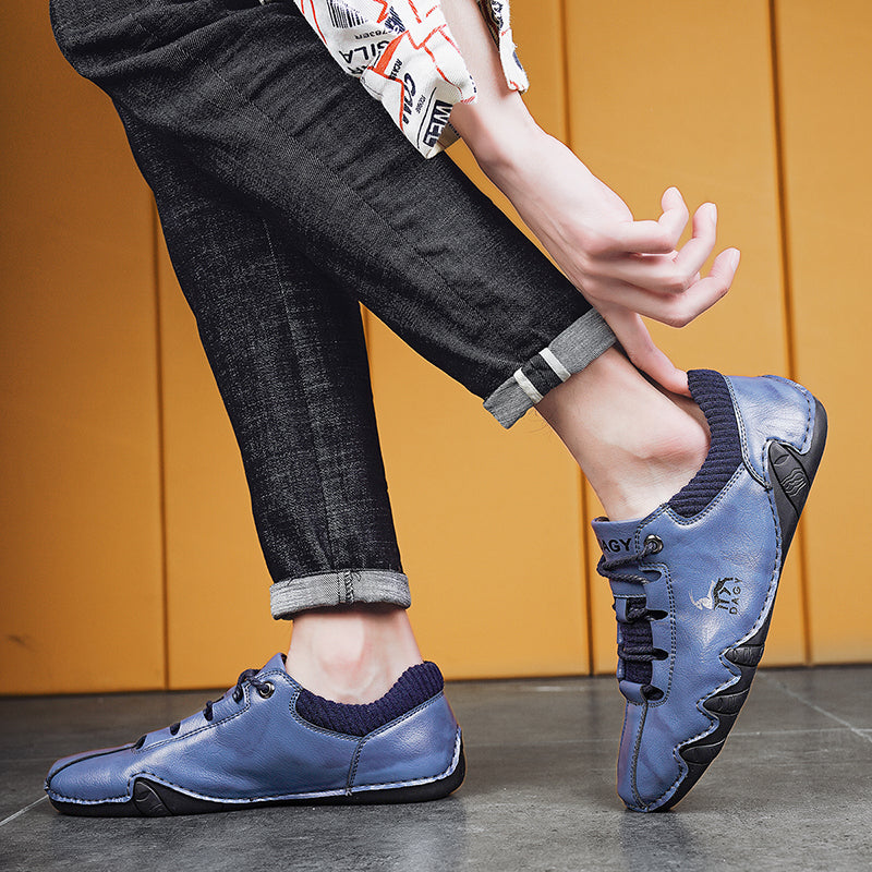 High-Quality Men's Sneakers Fashion Lace-up Flat Shoes