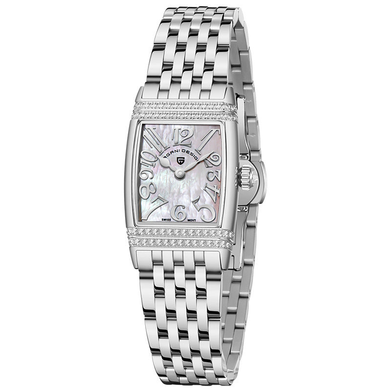 Women's Square Quartz Watch | Elegant Rhinestone Fashion Watch