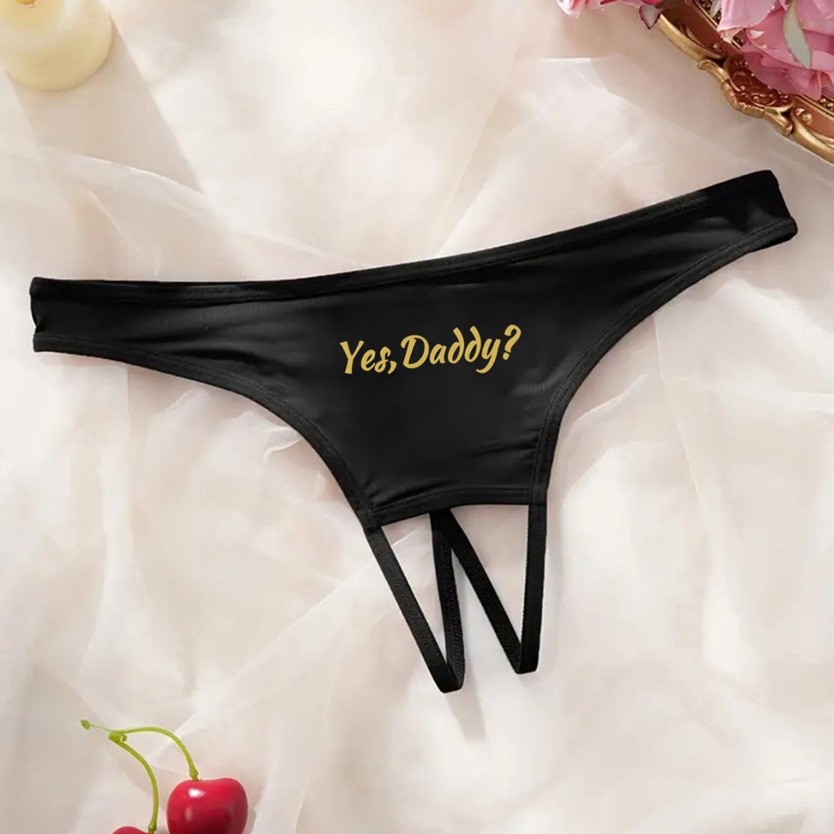 Women's Briefs with Letter Print & Cut-Out - Stylish, sexy & comfortable