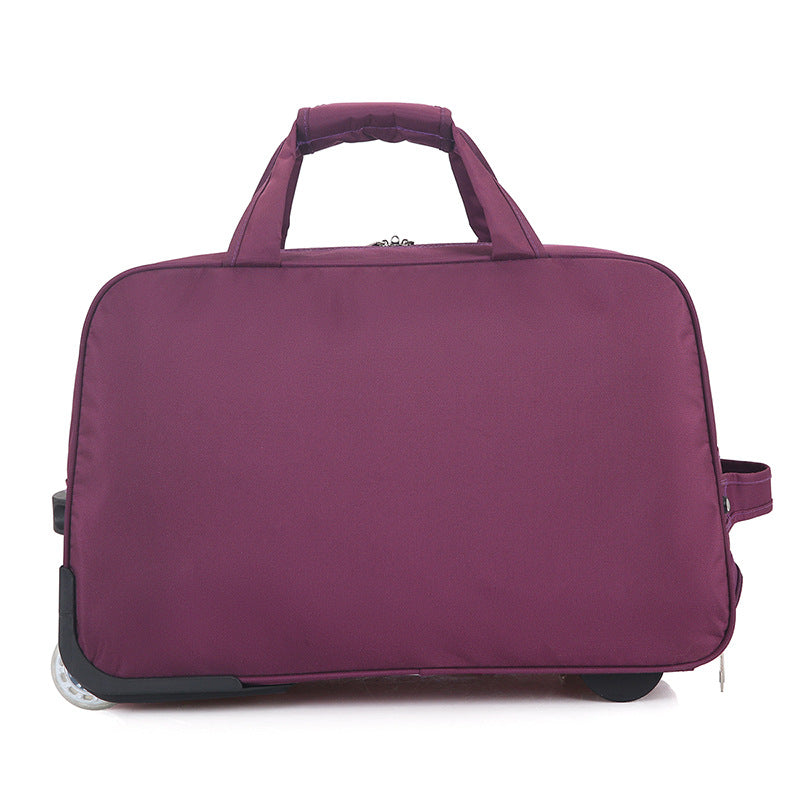 Oxford Fabric Folding Trolley Travel Bag – Lightweight Luggage