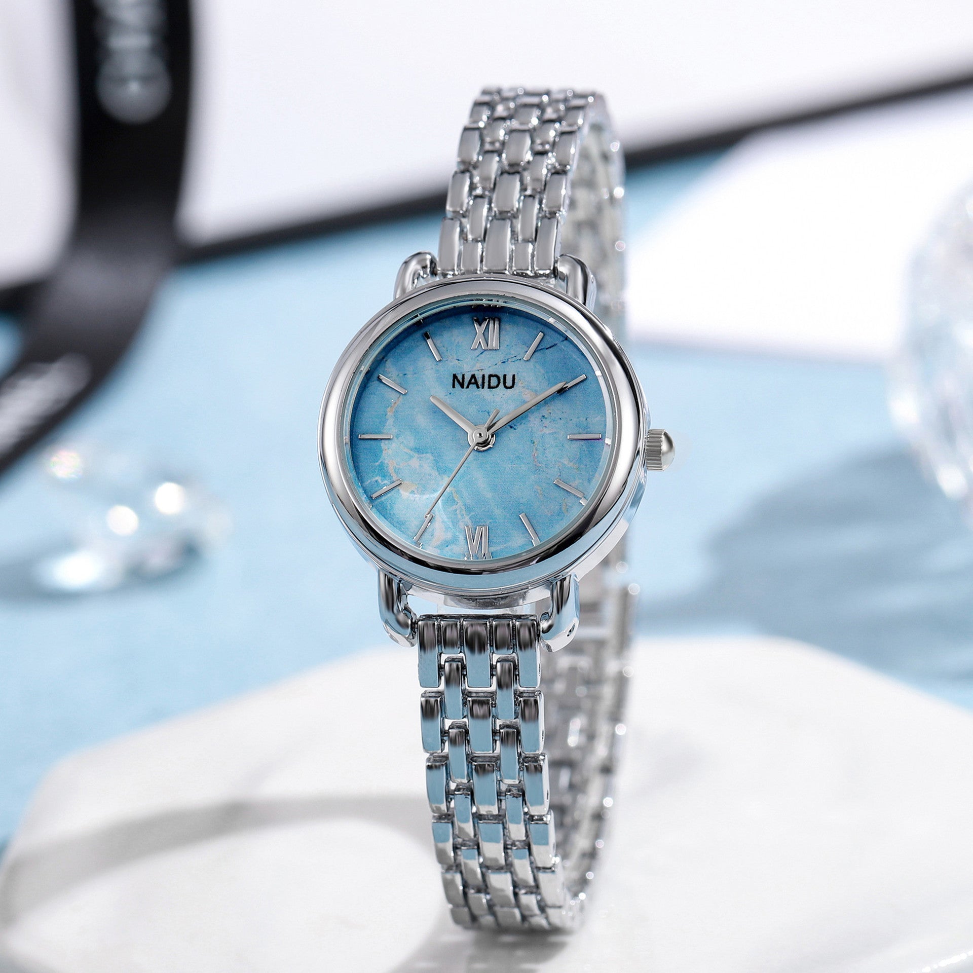 Ladies' Stainless Steel Watch Waterproof – Exclusive Elegant Wristwatch