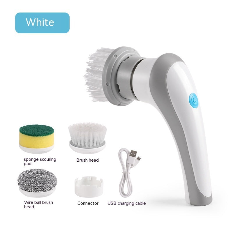 4-in-1 Electric Cleaning Brush – Cordless Rotary Scrubber