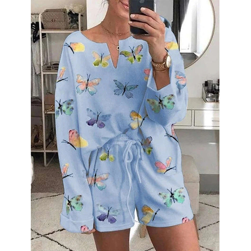 Damen Print Pyjama | Casual Homewear & Nachtwäsche