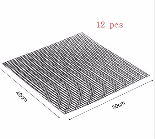 3-Piece Set BBQ Grill Mats Non-Stick - Reusable Grill Liners