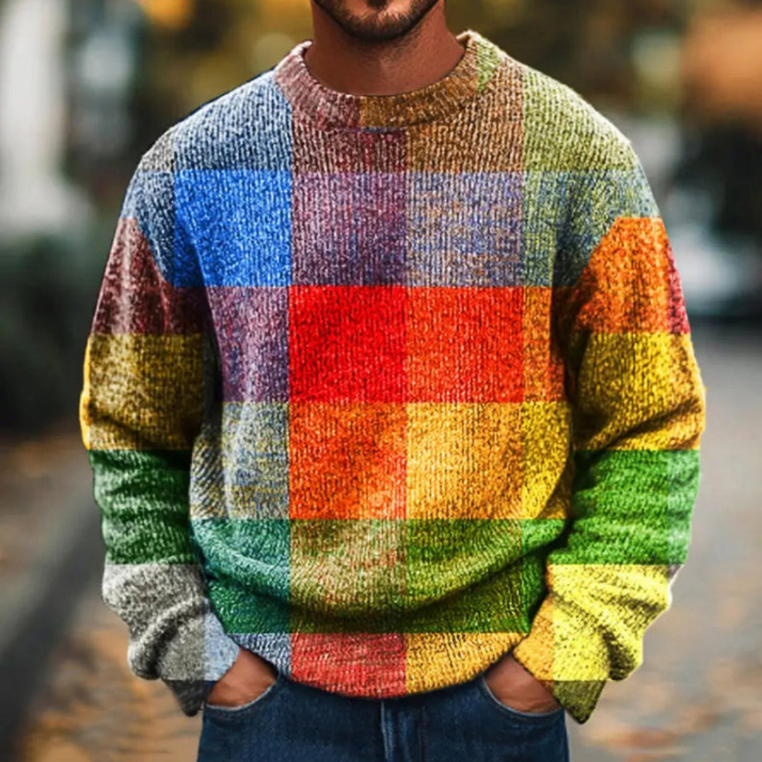 Herren Grobstrick Streetwear Pullover – Bequemer Trend Sweater