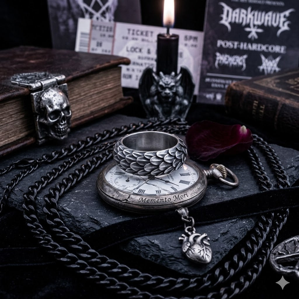Retro Dominanter Drachenschuppenring – Punk-Tide-Ring
