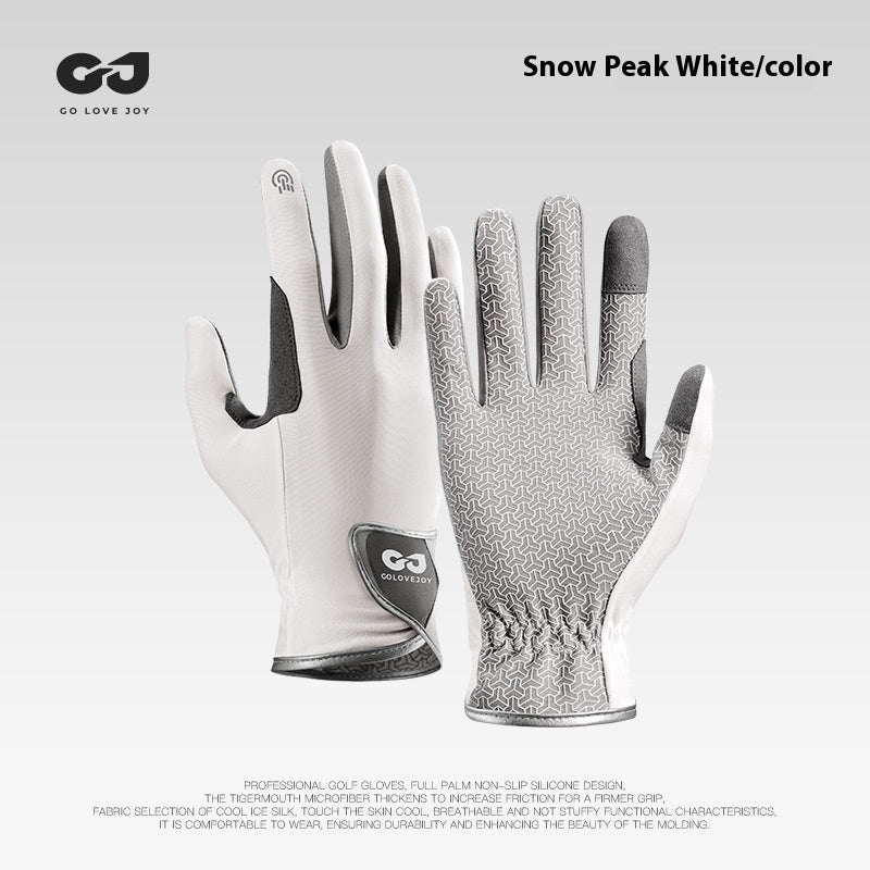 Golf Gloves Summer Ice Silk Cooling Non-slip Unisex