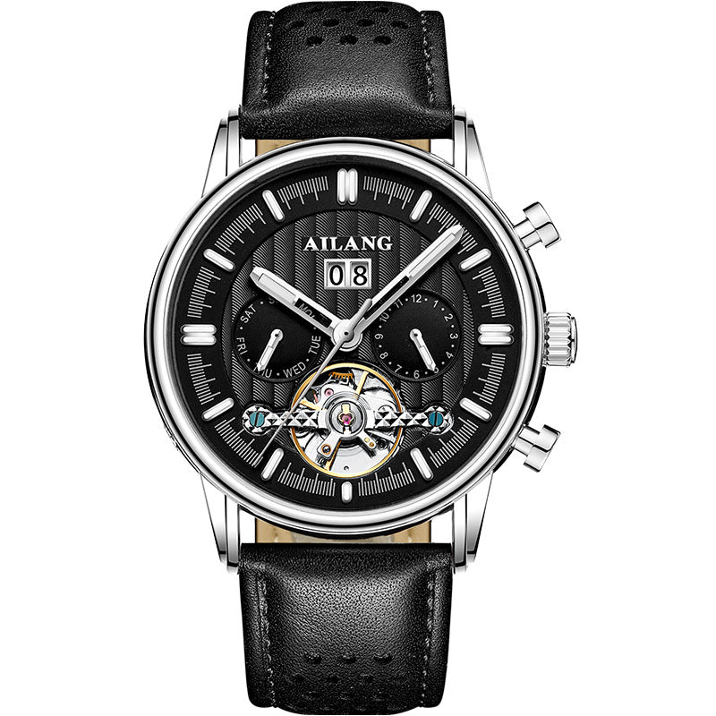 Men's Tourbillon Automatic Watch | Luxury Multifunction Mechanical