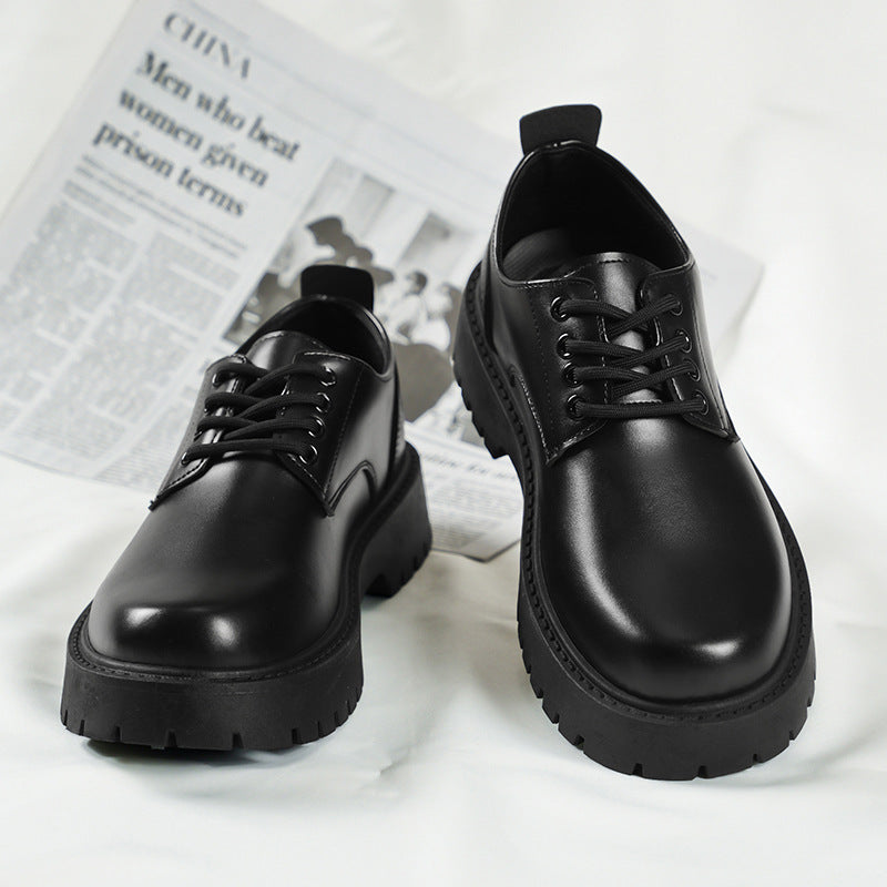 Waterproof Men's Leather Shoes Black | Business Elegant
