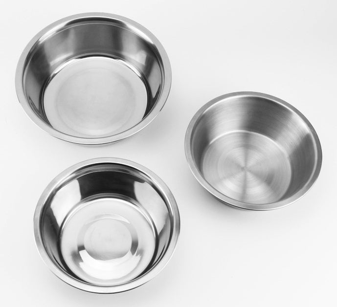 Stainless Steel Pet Bowl Dog Cat | robust hygienic non-slip
