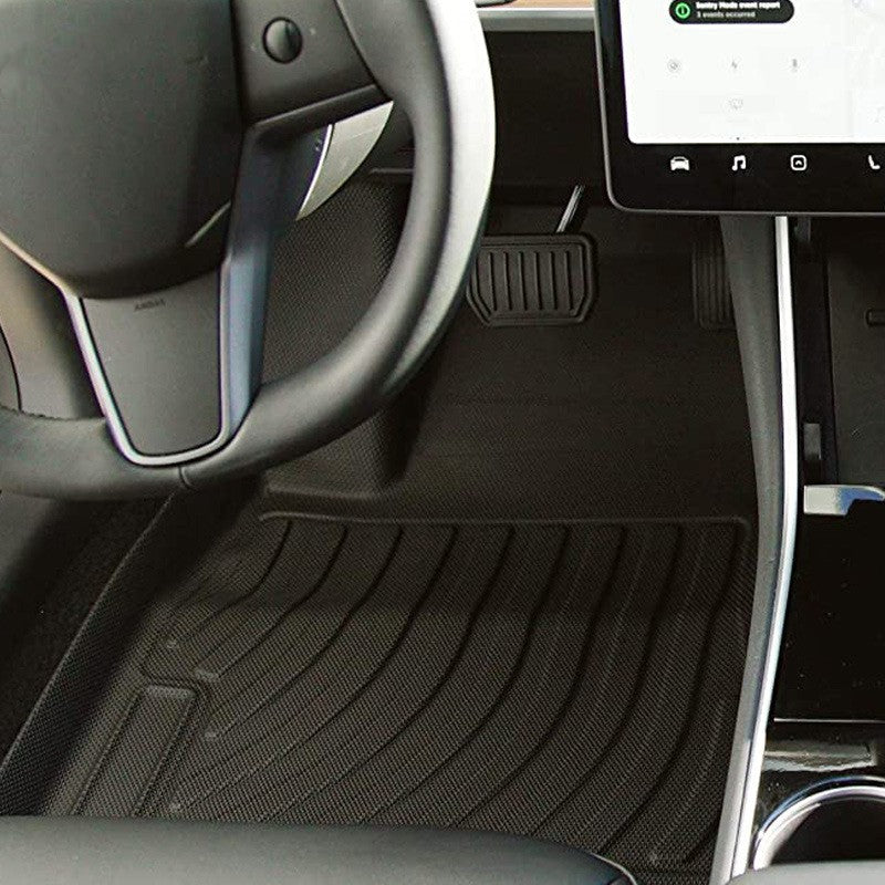 Tesla floor mats precisely fitting non-slip durable interior protection