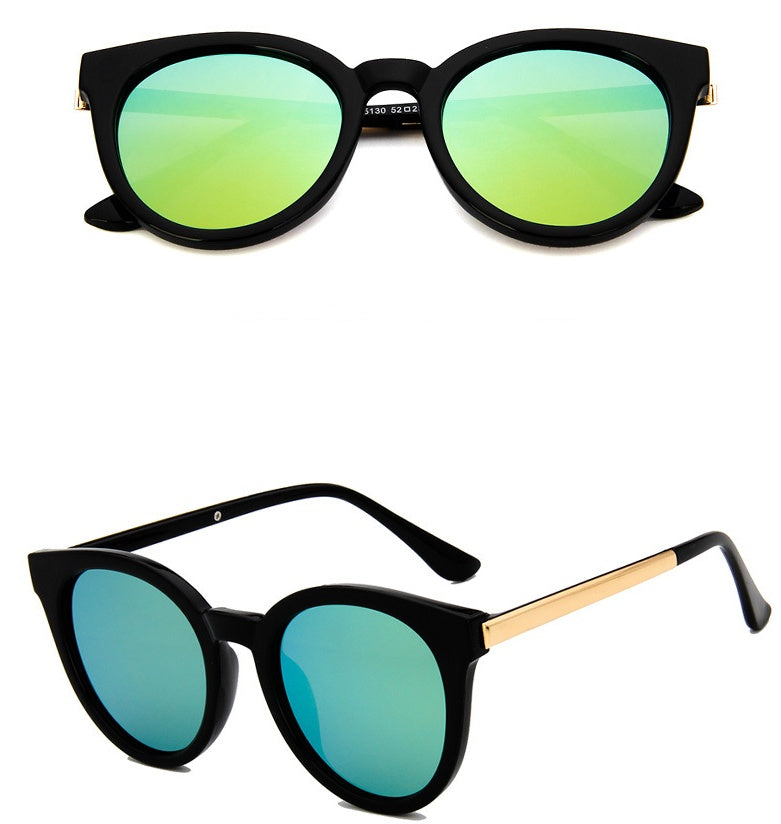 Damen Cat Eye Sonnenbrille Pink – Spiegelglas Fashion Brille