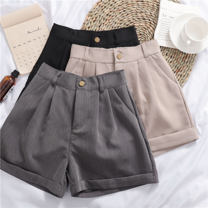 Women's Casual Shorts Loose Cuffed Summer Comfortable Elegant