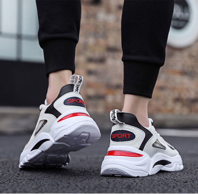 Herren Weiße Sneaker Rutschfest Running Walking Sport Schuhe