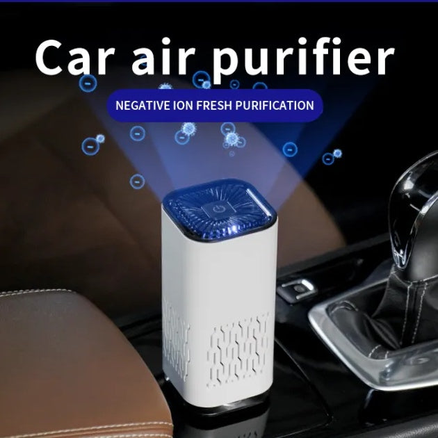 Portable Car Air Purifier - Negative Ion Air Filter for Car & Home