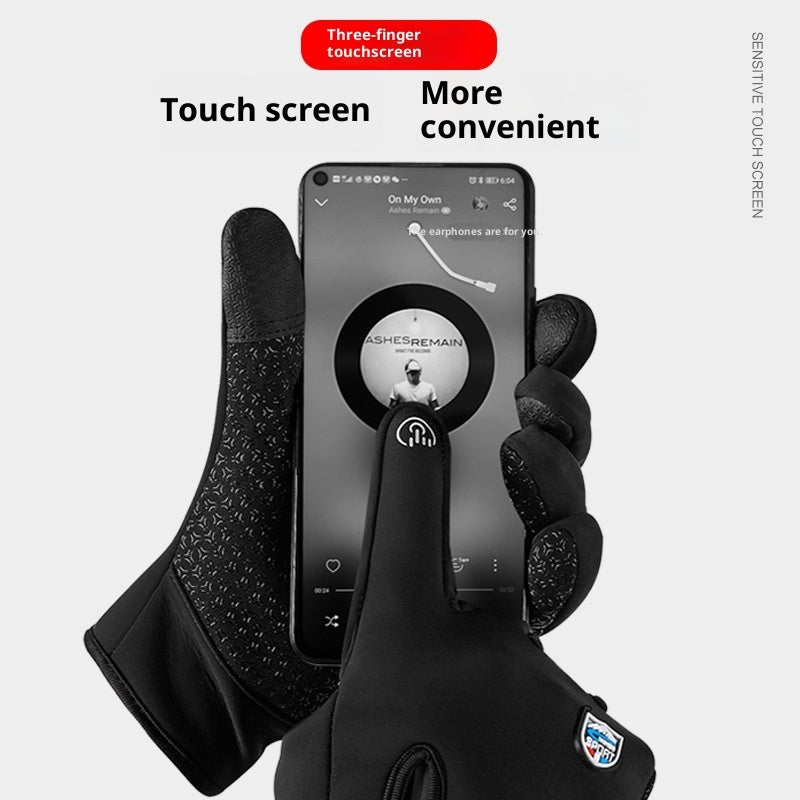 USB Heated Gloves Warm Windproof Waterproof Winter Outdoor