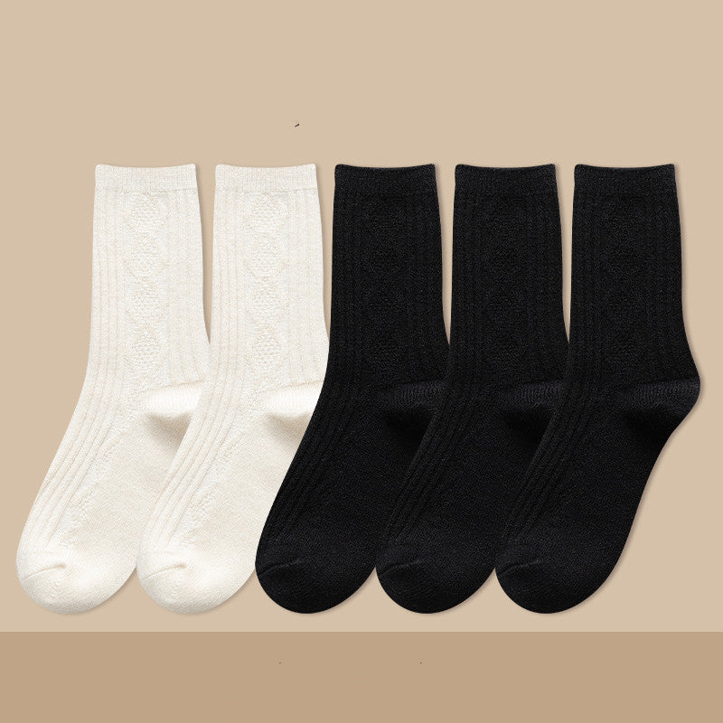 Damen Kaschmir Kniestrümpfe Warm – Dicke Kuschel Langsocken