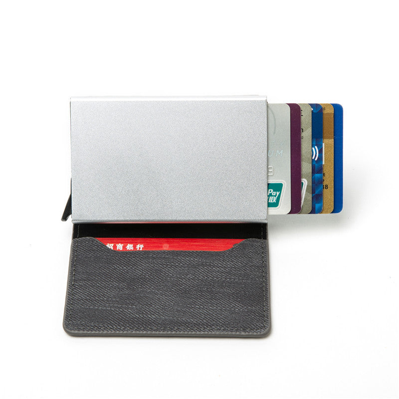 RFID Aluminum Card Holder | Secure Modern Women's Card Case