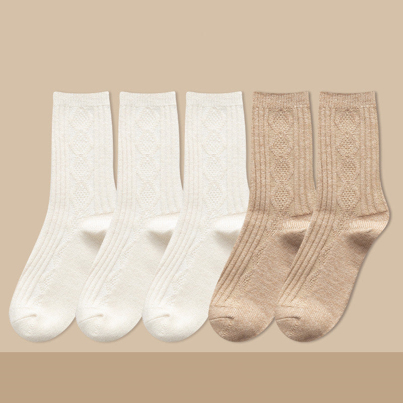 Damen Kaschmir Kniestrümpfe Warm – Dicke Kuschel Langsocken