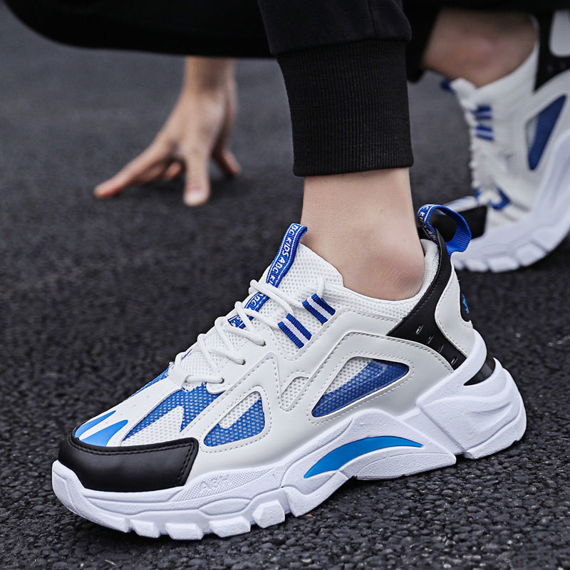 Herren Weiße Sneaker Rutschfest Running Walking Sport Schuhe