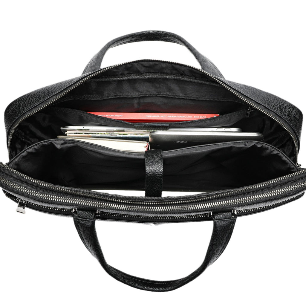 Men's XXL Leather Briefcase 17 Inch – Premium Business Laptop Bag