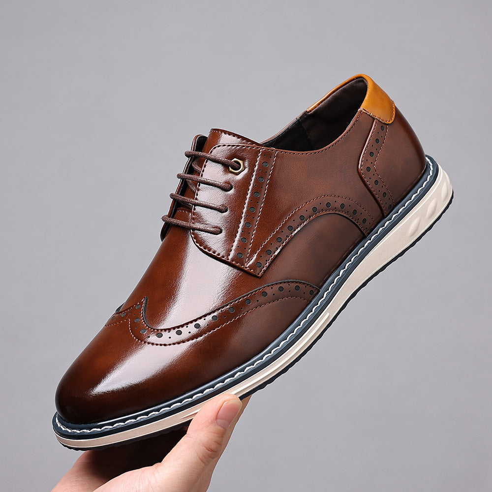 Men's Leather Shoes Business Casual | British Style Elegant