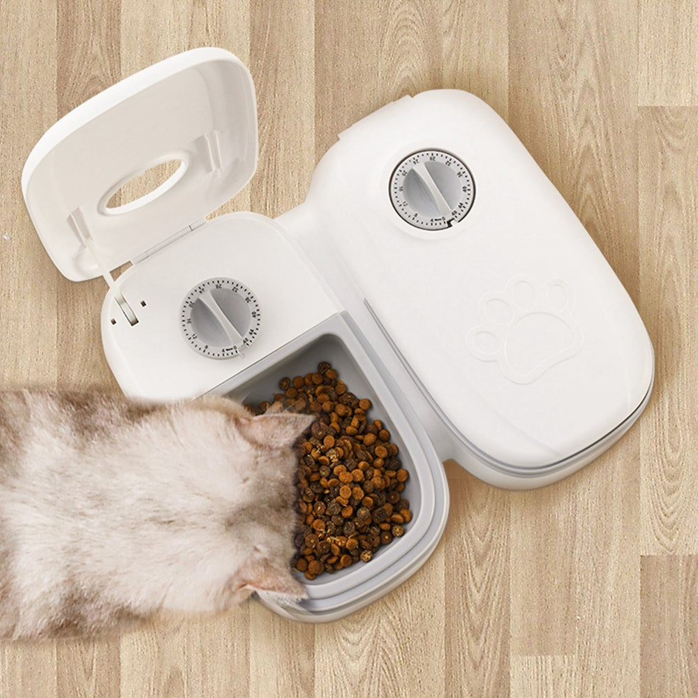 Automatic Pet Feeder Dog Cat | Timer Smart Pet Food Dispenser Stainless Steel