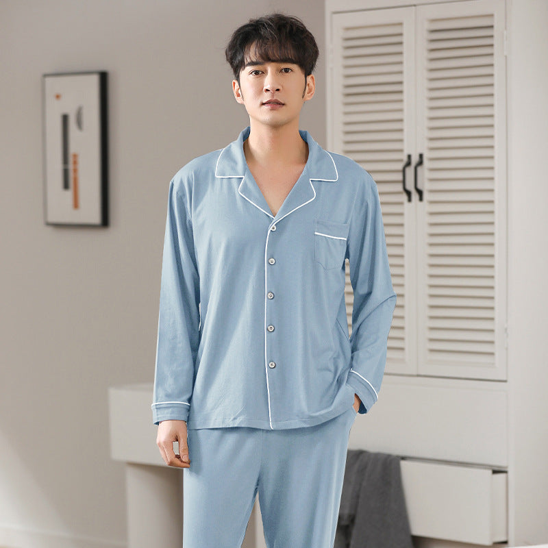 Herren Modal Pyjama | Leicht Schlafanzug | Cardigan Set