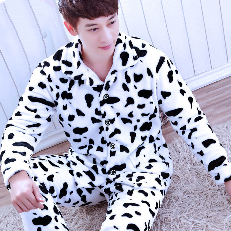 Men's Winter Homewear Set Flannel | Plus Size Loungewear