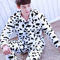 Men's Winter Homewear Set Flannel | Plus Size Loungewear