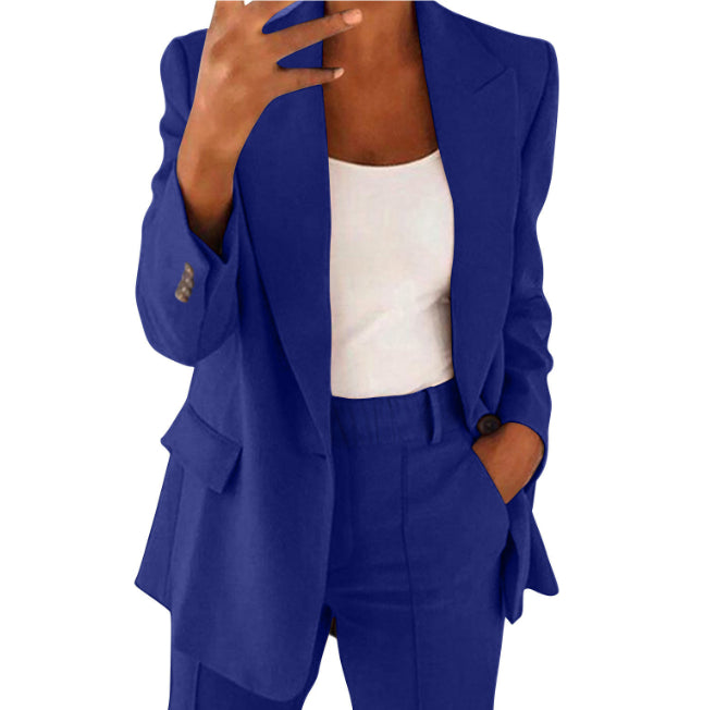 Damen Blazer & Hose Set – Slim Fit, Elegant & Business Zweiteiler