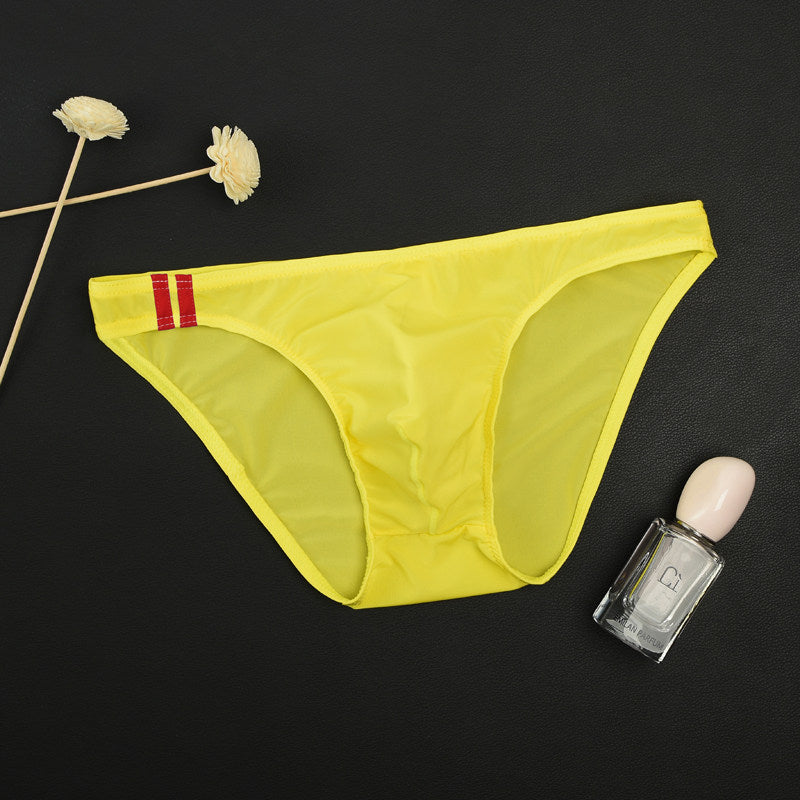 Men's Ice Silk Low Waist Briefs | Transparent Breathable Ultra-Thin Underwear
