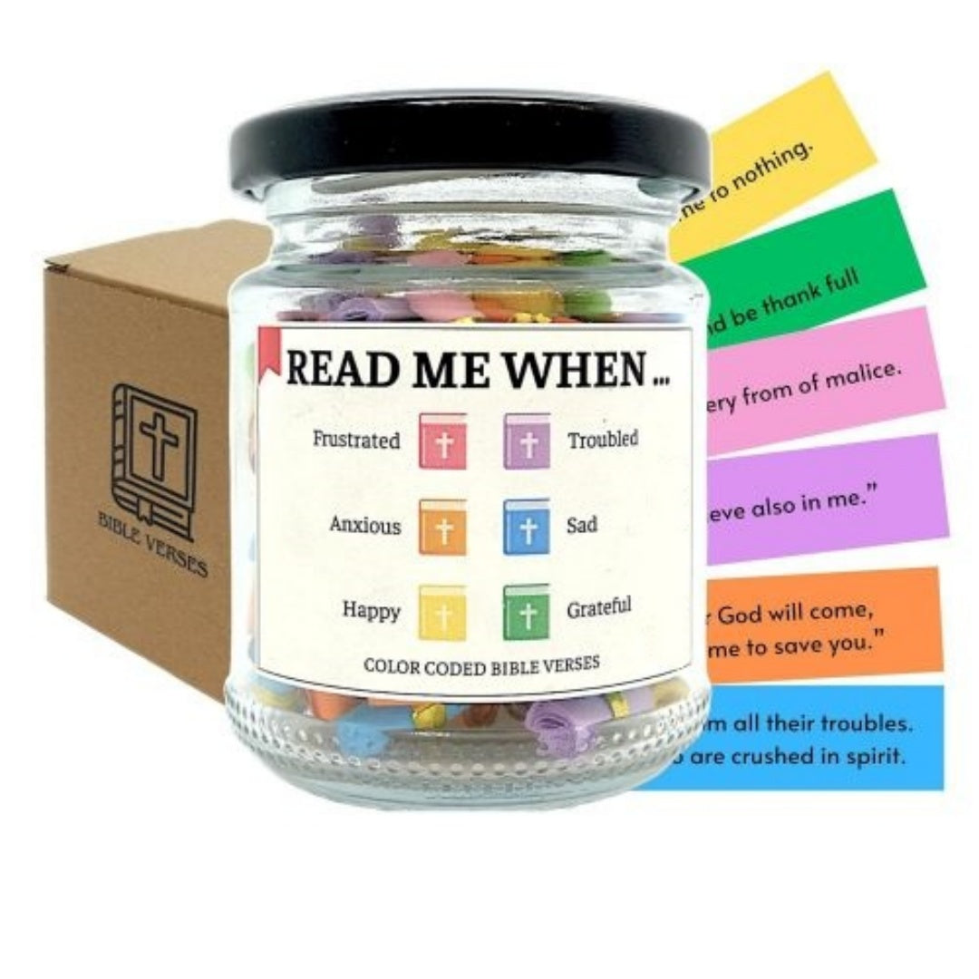 Bible Verses in a Jar | Christian Gift | Prayer Box Inspiration