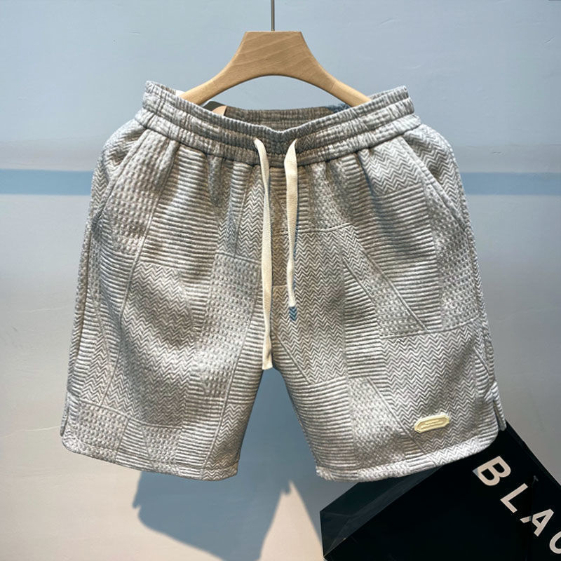 Men's Wave Pattern Shorts – Fashionable Summer Casual Shorts
