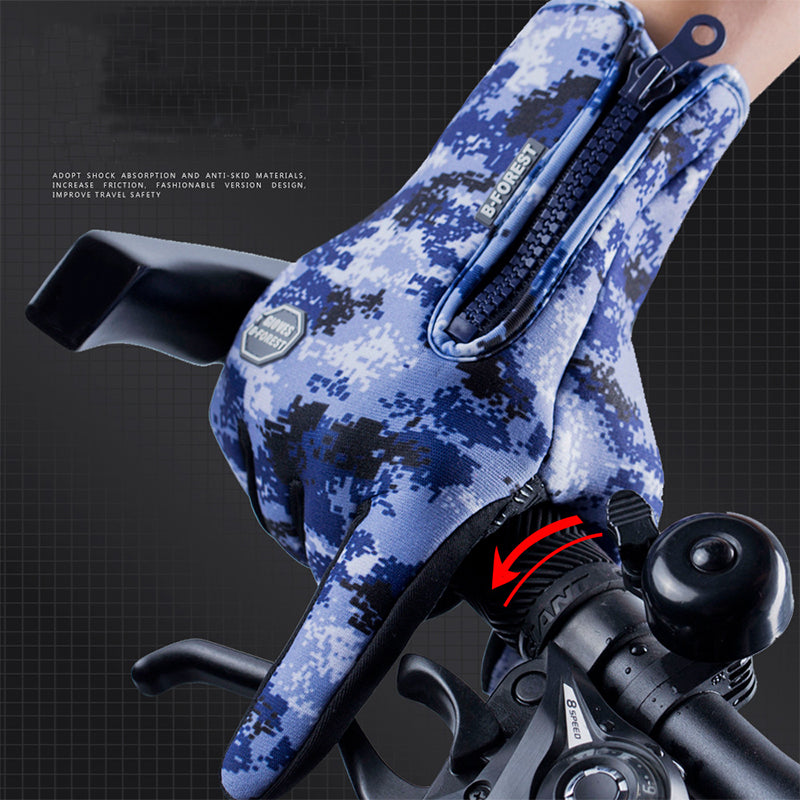 Winter Touchscreen Gloves Waterproof | Motorcycle & Outdoor Fleece Warm Non-slip