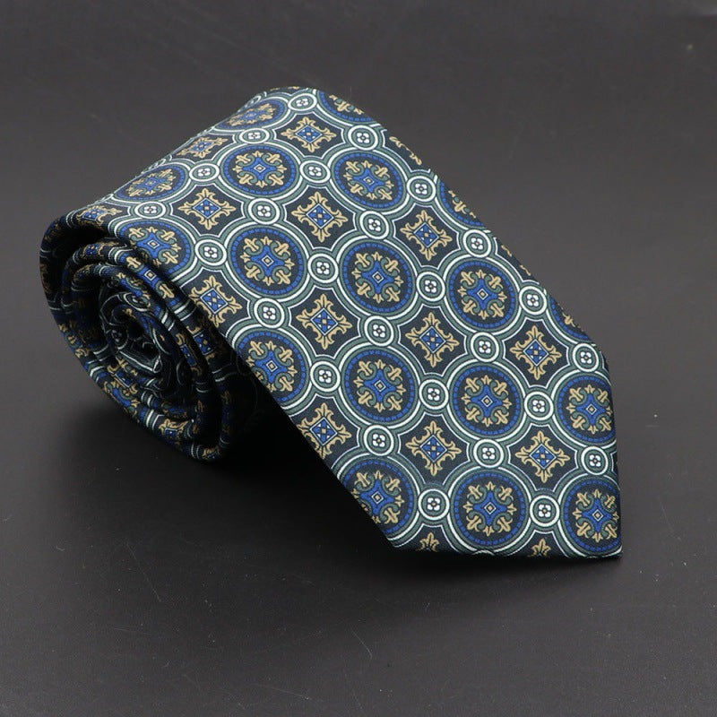Men's Silk Tie Bohemian 7.5 cm Soft Elegant Modern